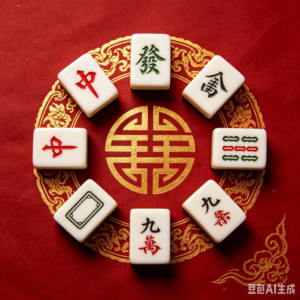 decorative mahjong tiles set